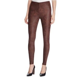 Lysse Vegan Buffed Suede Hi-Waist Leggings Medium Chic Hourglass Shaping